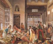 John Frederick Lewis An Intercepted Correspondance,Cairo (mk32) oil on canvas